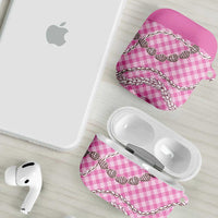 Pink Aloha Hawaii Shell Lei AirPods Case Palaka Hebrew Cone Honey Cowrie Elegant Curves LT14 - Polynesian Pride