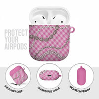Pink Aloha Hawaii Shell Lei AirPods Case Palaka Hebrew Cone Honey Cowrie Elegant Curves LT14 - Polynesian Pride
