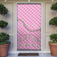 Pink Aloha Hawaii Shell Lei Door Cover Palaka Hebrew Cone Honey Cowrie Elegant Curves - Polynesian Pride