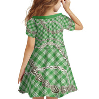 Green Aloha Hawaii Shell Lei Kid Short Sleeve Dress Palaka Hebrew Cone Honey Cowrie Elegant Curves LT14 - Polynesian Pride