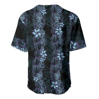 Purple Paradise Hawaii Shell Lei Baseball Jersey Hawaiian Sunrise Shell Hebrew Cone Plumeria LT14 - Polynesian Pride
