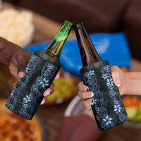 Purple Paradise Hawaii Shell Lei 4 in 1 Can Cooler Tumbler Hawaiian Sunrise Shell Hebrew Cone Plumeria - Polynesian Pride