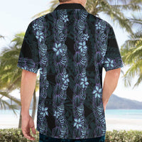 Purple Paradise Hawaii Shell Lei Hawaiian Shirt Hawaiian Sunrise Shell Hebrew Cone Plumeria LT14 - Polynesian Pride