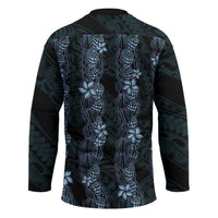 Purple Paradise Hawaii Shell Lei Hockey Jersey Hawaiian Sunrise Shell Hebrew Cone Plumeria LT14 - Polynesian Pride