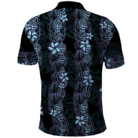 Purple Paradise Hawaii Shell Lei Polo Shirt Hawaiian Sunrise Shell Hebrew Cone Plumeria LT14 - Polynesian Pride