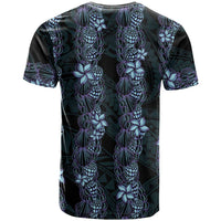 Purple Paradise Hawaii Shell Lei T Shirt Hawaiian Sunrise Shell Hebrew Cone Plumeria LT14 - Polynesian Pride