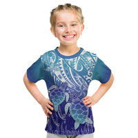 Polynesia Sea Turtle Kid T Shirt Happy Valentine Day Polynesian - Dark Cyan LT14 Dark Cyan - Polynesian Pride