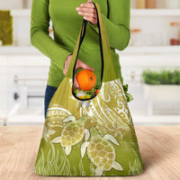 Polynesia Sea Turtle Grocery Bag Happy Valentine Day Polynesian - Gold LT14 - Polynesian Pride