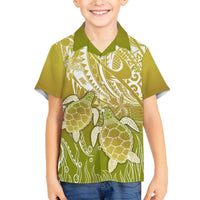 Polynesia Sea Turtle Hawaiian Shirt Happy Valentine Day Polynesian - Gold LT14 - Polynesian Pride