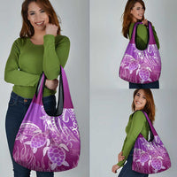 Polynesia Valentine Day Grocery Bag Polynesian Sea Turtle Purple Version LT14 - Polynesian Pride
