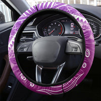 Polynesia Valentine Day Steering Wheel Cover Polynesian Sea Turtle Purple Version LT14 - Polynesian Pride