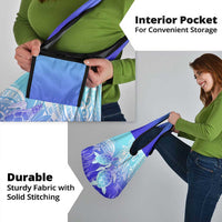 Polynesia Valentine Day Grocery Bag Polynesian Sea Turtle Turquoise Version LT14 - Polynesian Pride