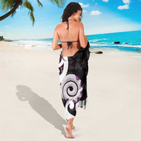 Aotearoa Koru Sarong Purple Maori Paua Shell Mix Silver Fern