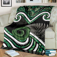 Koru Pounamu Aotearoa Blanket Maori Paua Shell Mix Silver Fern LT14 - Polynesian Pride