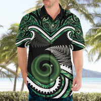 Koru Pounamu Aotearoa Hawaiian Shirt Maori Paua Shell Mix Silver Fern LT14 - Polynesian Pride