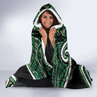 Koru Pounamu Aotearoa Hooded Blanket Maori Paua Shell Mix Silver Fern LT14 - Polynesian Pride