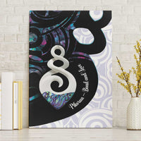 Aotearoa Pikorua Canvas Wall Art NZ Twist - Bond And Love LT14 Without Frame White - Polynesian Pride