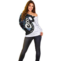 Aotearoa Pikorua Off Shoulder Sweater NZ Twist - Bond And Love
