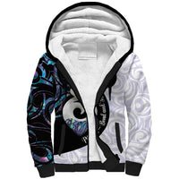Aotearoa Pikorua Sherpa Hoodie NZ Twist - Bond And Love LT14 Unisex White - Polynesian Pride