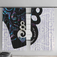 Aotearoa Pikorua Window Curtain NZ Twist - Bond And Love LT14 With Hooks White - Polynesian Pride