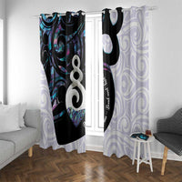 Aotearoa Pikorua Window Curtain NZ Twist - Bond And Love LT14 With Grommets White - Polynesian Pride