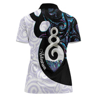 Aotearoa Pikorua Women Polo Shirt NZ Twist - Bond And Love LT14 - Polynesian Pride