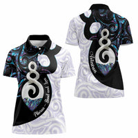 Aotearoa Pikorua Women Polo Shirt NZ Twist - Bond And Love LT14 - Polynesian Pride