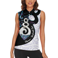 Aotearoa Pikorua Women Sleeveless Polo Shirt NZ Twist - Bond And Love