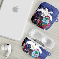 United States Guam AirPods Case USA Eagle Guahan Seal Bougainvillea LT14 - Polynesian Pride