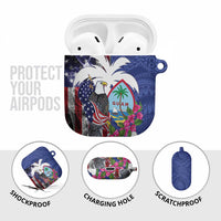 United States Guam AirPods Case USA Eagle Guahan Seal Bougainvillea LT14 - Polynesian Pride