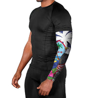 United States Guam Arm Sleeves USA Eagle Guahan Seal Bougainvillea LT14 - Polynesian Pride