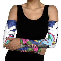 United States Guam Arm Sleeves USA Eagle Guahan Seal Bougainvillea LT14 - Polynesian Pride