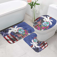 United States Guam Bathroom Set USA Eagle Guahan Seal Bougainvillea - Polynesian Pride