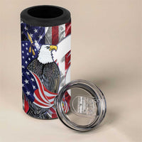United States Guam 4 in 1 Can Cooler Tumbler USA Eagle Guahan Seal Bougainvillea - Polynesian Pride