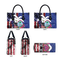 United States Guam Leather Bag USA Eagle Guahan Seal Bougainvillea LT14 - Polynesian Pride