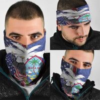 United States Guam Neck Gaiter USA Eagle Guahan Seal Bougainvillea LT14 - Polynesian Pride