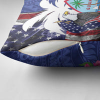 United States Guam Pillow Cover USA Eagle Guahan Seal Bougainvillea LT14 - Polynesian Pride