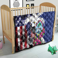 United States Guam Quilt USA Eagle Guahan Seal Bougainvillea - Polynesian Pride