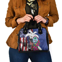 United States Guam Shoulder Handbag USA Eagle Guahan Seal Bougainvillea - Polynesian Pride