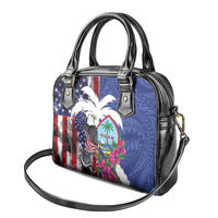 United States Guam Shoulder Handbag USA Eagle Guahan Seal Bougainvillea - Polynesian Pride