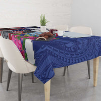 United States Guam Tablecloth USA Eagle Guahan Seal Bougainvillea - Polynesian Pride