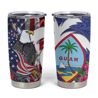 United States Guam Tumbler Cup USA Eagle Guahan Seal Bougainvillea - Polynesian Pride