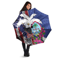 United States Guam Umbrella USA Eagle Guahan Seal Bougainvillea LT14 - Polynesian Pride