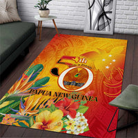 Papua New Guinea Independence Day Area Rug 50th Anniversary Unity in Diversity
