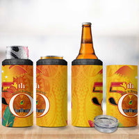 Papua New Guinea Independence Day 4 in 1 Can Cooler Tumbler 50th Anniversary Unity in Diversity LT14 - Polynesian Pride