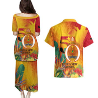 Papua New Guinea Independence Day Couples Matching Puletasi and Hawaiian Shirt 50th Anniversary Unity in Diversity LT14 - Polynesian Pride