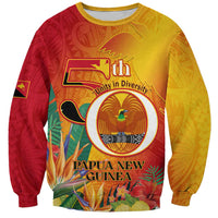 Papua New Guinea Independence Day Sweatshirt 50th Anniversary Unity in Diversity LT14 Unisex Red - Polynesian Pride