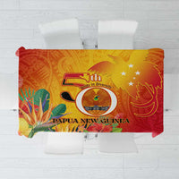 Papua New Guinea Independence Day Tablecloth 50th Anniversary Unity in Diversity LT14 Red - Polynesian Pride