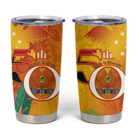 Papua New Guinea Independence Day Tumbler Cup 50th Anniversary Unity in Diversity LT14 Red - Polynesian Pride