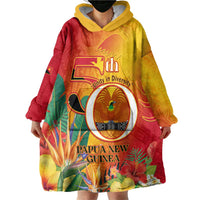 Papua New Guinea Independence Day Wearable Blanket Hoodie 50th Anniversary Unity in Diversity LT14 - Polynesian Pride